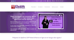 Desktop Screenshot of elsem-formations.com