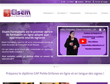 Tablet Screenshot of elsem-formations.com